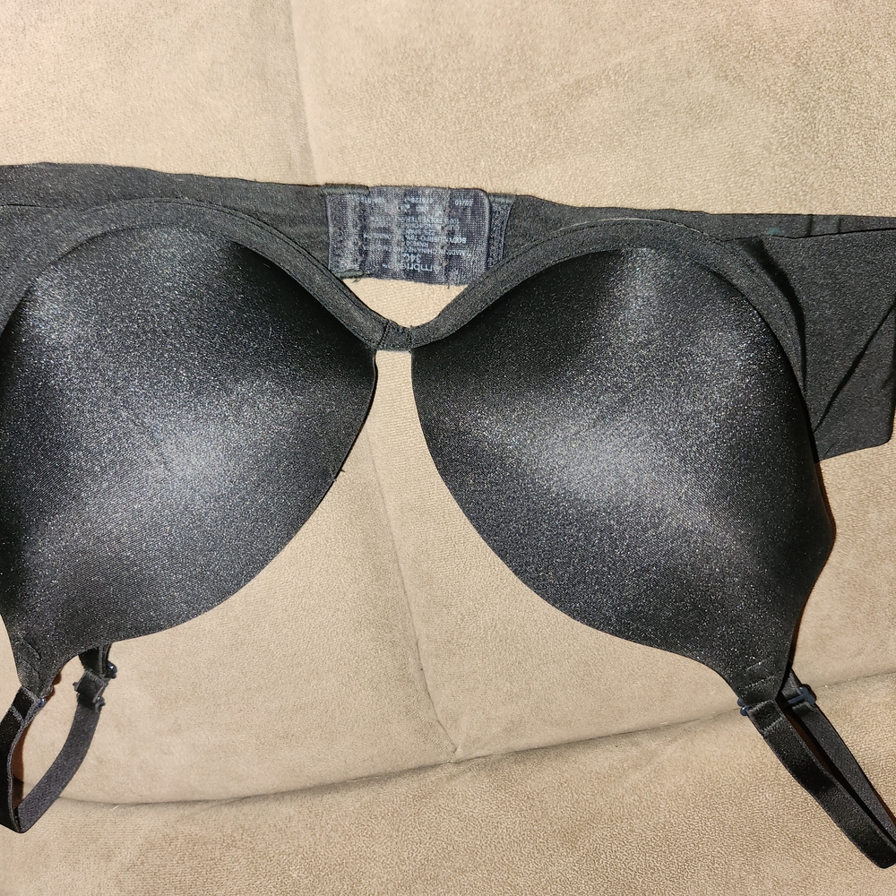 Black Full Coverage Bra with Molded Cups